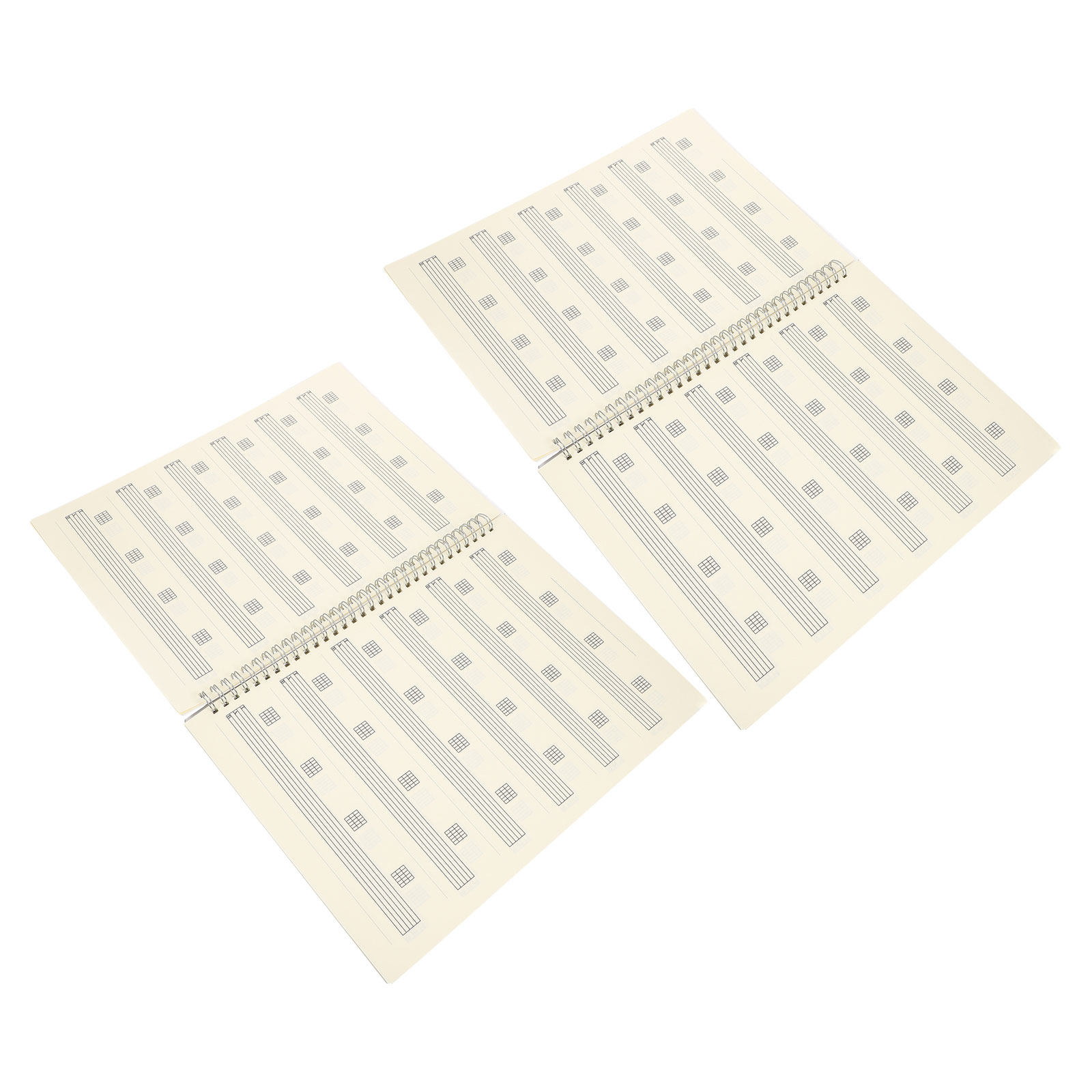 Blank Sheet Music Notebook - 2 Adet Gitar Not Defteri, Boş