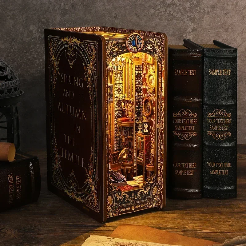 DIY Ahşap Kitap Köşesi Raf Ekl - Diy Wooden Book Nook Kit Shelf Insert incelemesi ve fiyatı